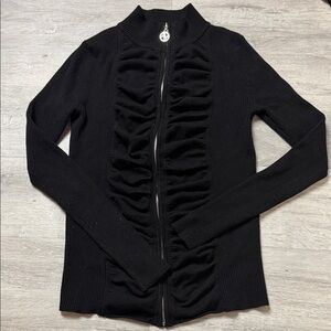 Adrienne Vittadini Black Knit Cardigan